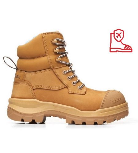 8860 Blundstone Rotoflex Wheat Water-resistant Nubuck 150mm Zip Side Women's Safety Boot