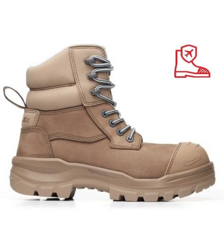 8863 Blundstone Rotoflex Stone Water-resistant Nubuck 150mm Zip Side Women's Safety Boot