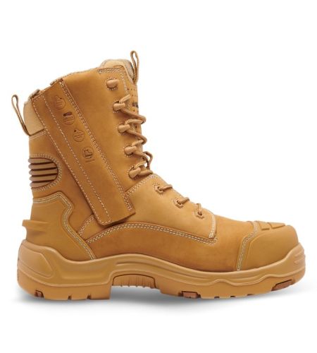 KINGGEE Onyx 8inch Pr Zip Safety Boots