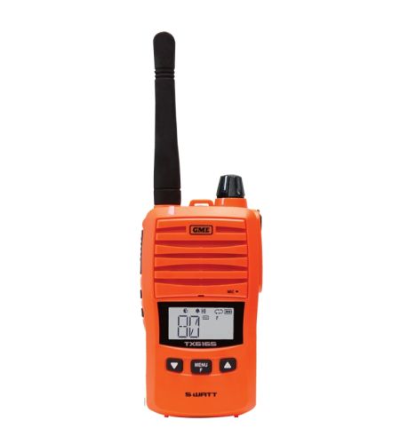 Gme 5/1 Watt Ip67 Uhf Cb Handheld Radio - Blaze Orange