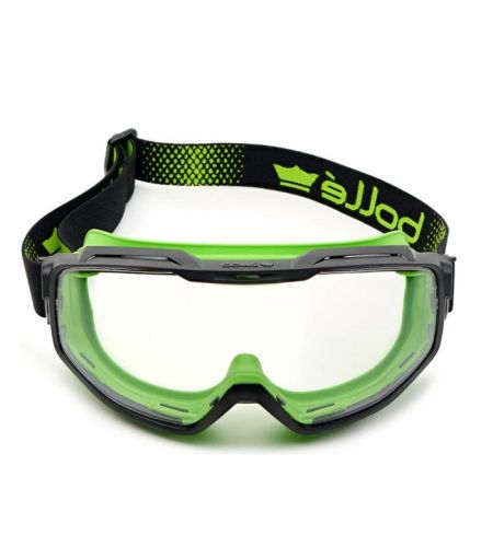 Universal Goggle Pc Clear Platinum Top Bottom Indirect Vented