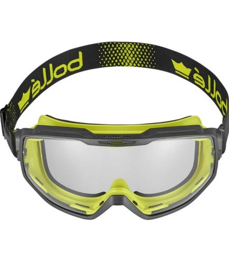 Universal Goggle Pc Clear Platinum Top Bottom Indirect Vented With Foam